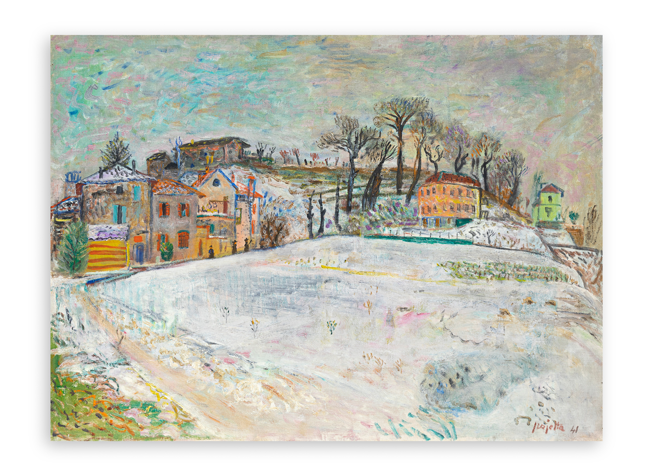 GUIDO PAJETTA (1898-1987) - Paesaggio invernale, 1941
