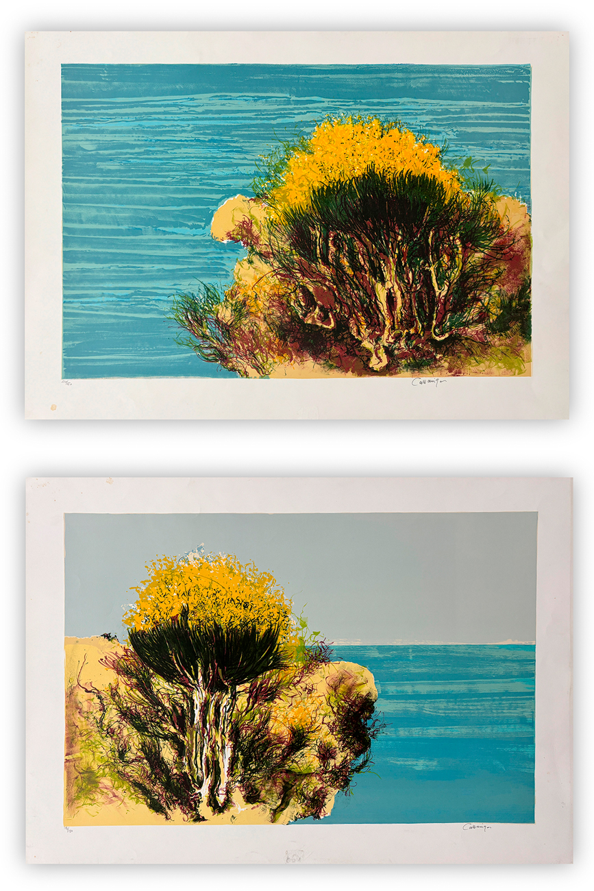 GIANCARLO CAZZANIGA (1930-2013) - Lotto unico composto da 2 opere grafiche