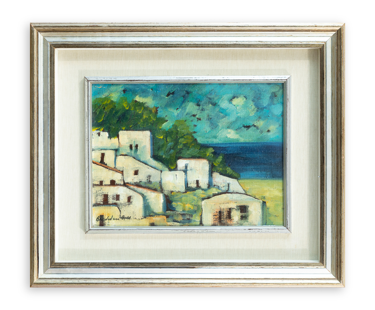 AUTORE INDECIFRATO - Paesaggio mediterraneo