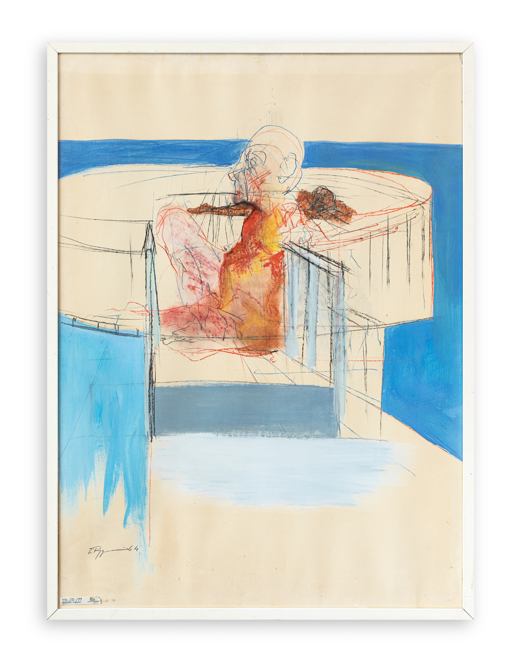 LIBERIO REGGIANI (1931-2024) - Senza Titolo (Figura seduta), 1964