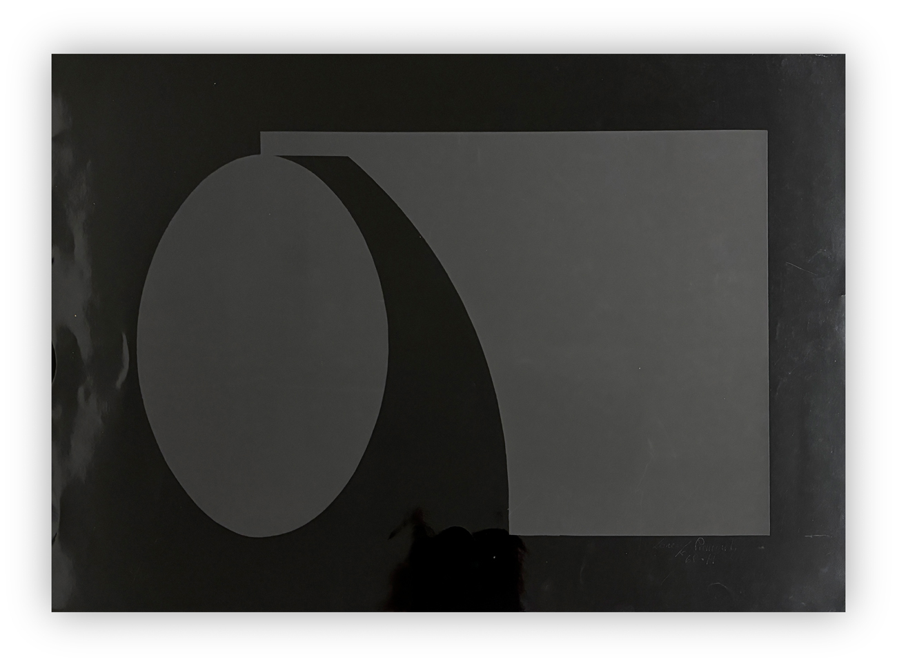 LORENZO PIEMONTI (1935-2015) - Strutture (colore nero su fondo nero), 1968-1971