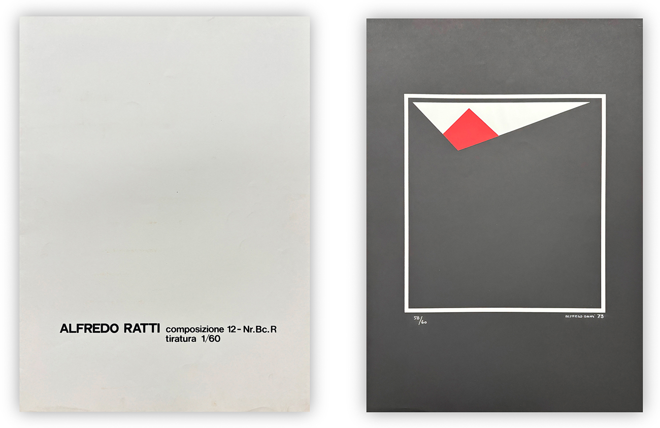 ALFREDO RATTI - Composizione 12 - Nr. Bc. R, 1973