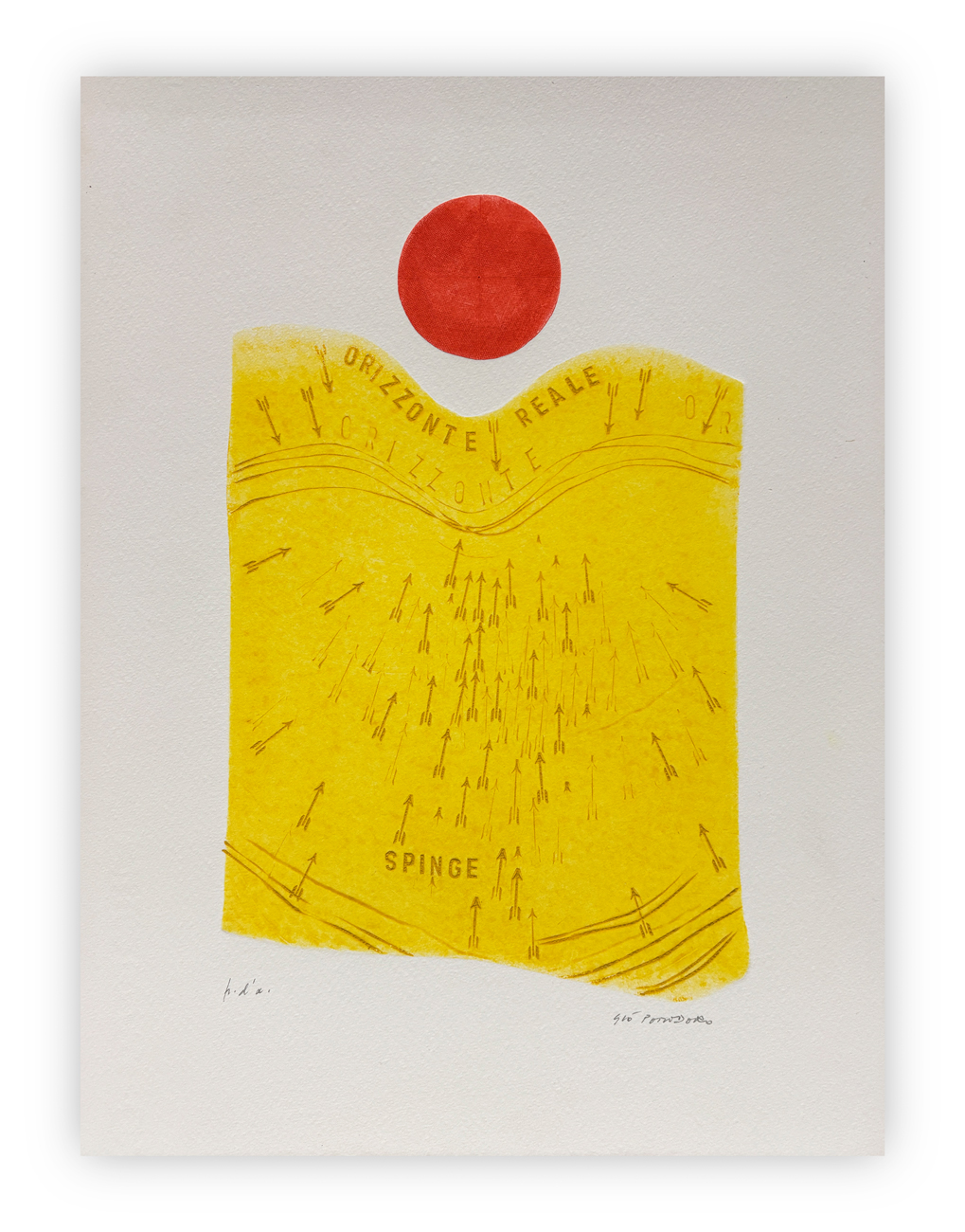 GIÒ POMODORO (1930-2002) - Orizzonte reale