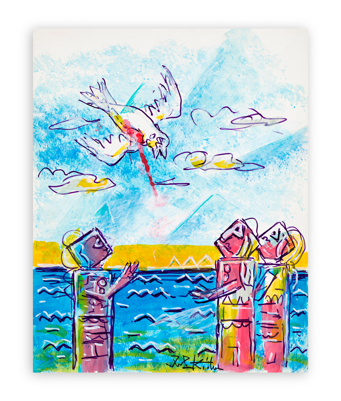 IBRAHIM KODRA (1918-2006) - Senza Titolo