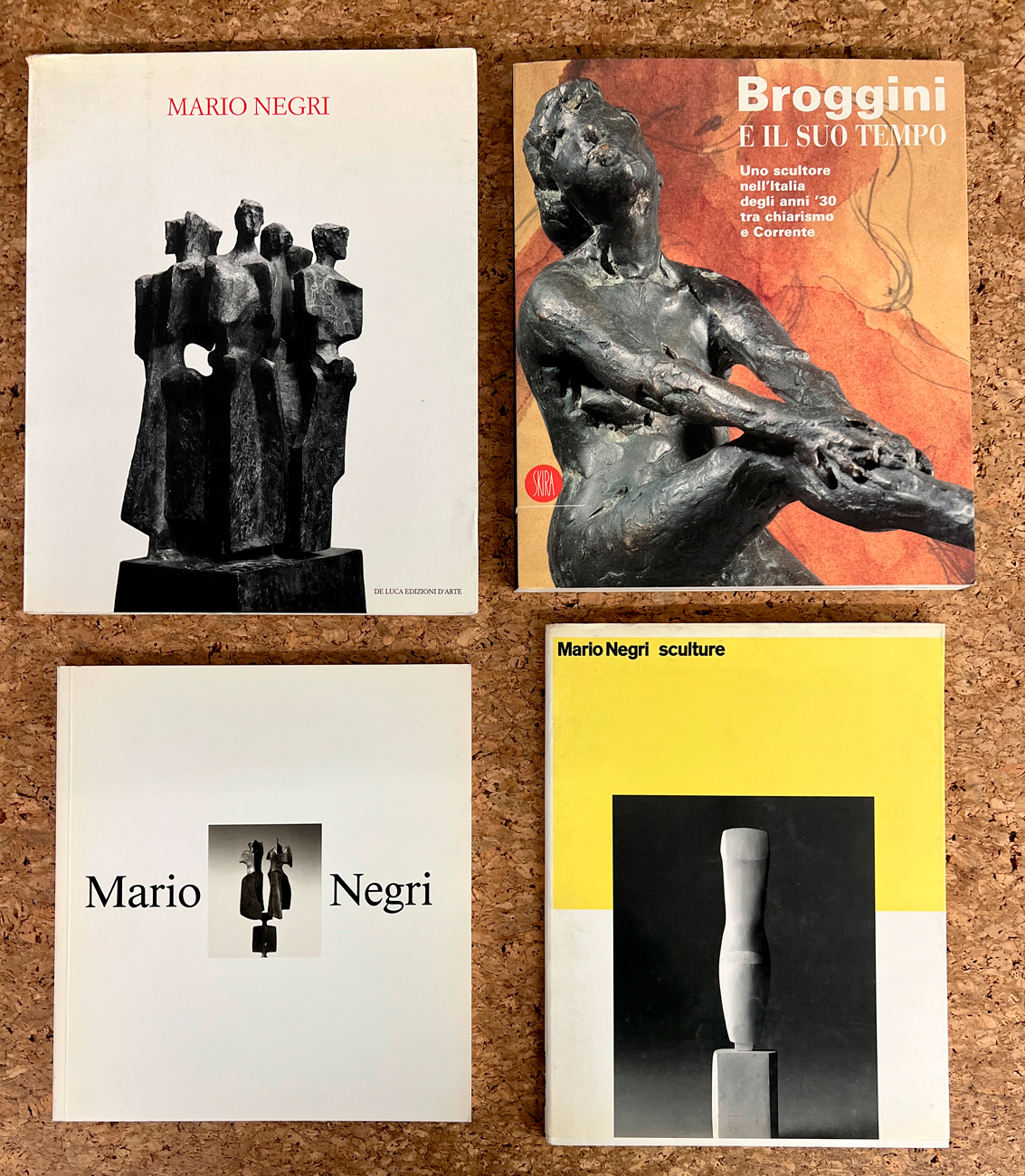 MARIO NEGRI E LUIGI BROGGINI - Lotto unico di 4 cataloghi