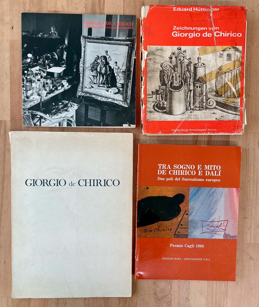 GIORGIO DE CHIRICO - Lotto unico di 4 cataloghi