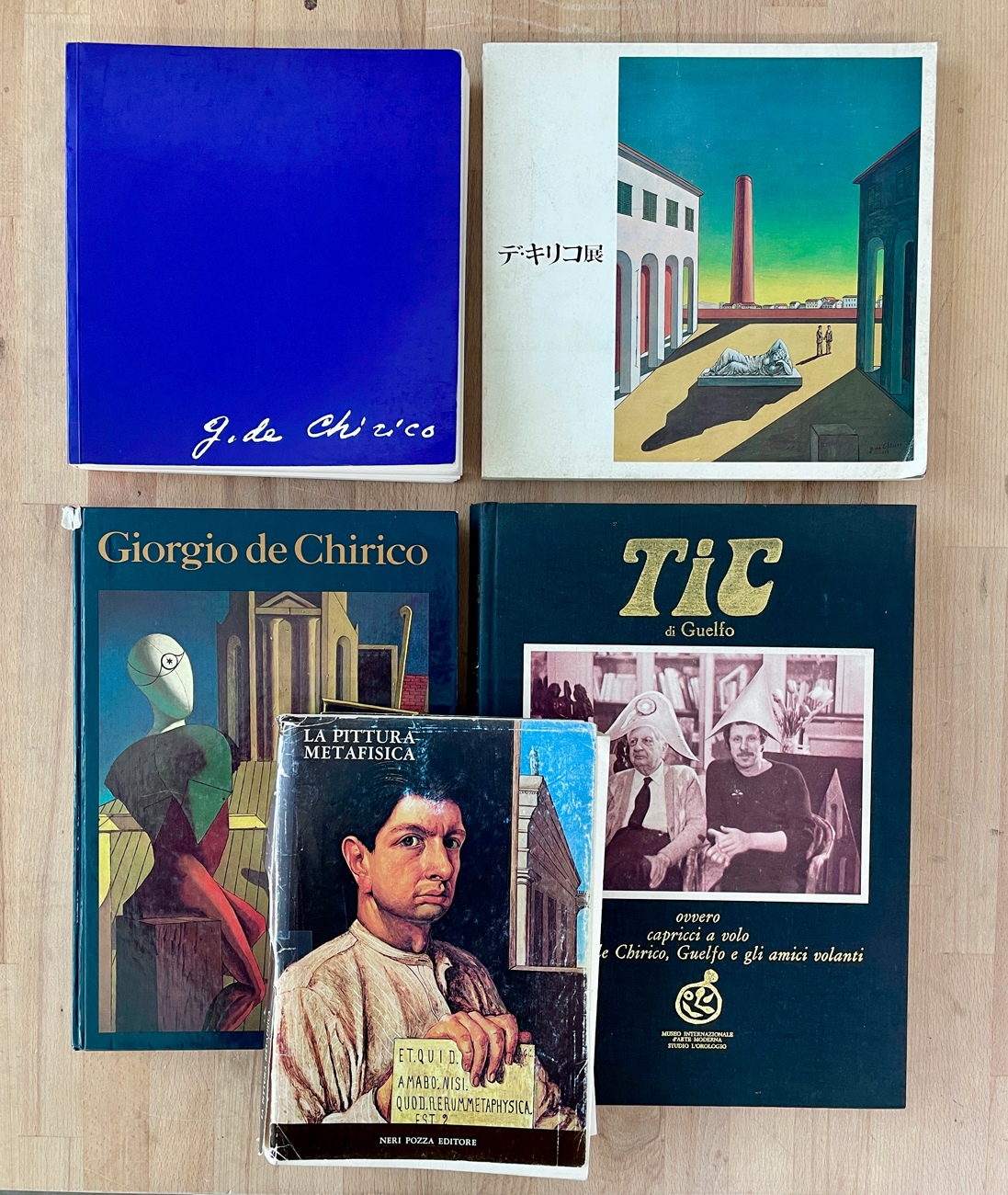 GIORGIO DE CHIRICO - Lotto unico di 5 cataloghi