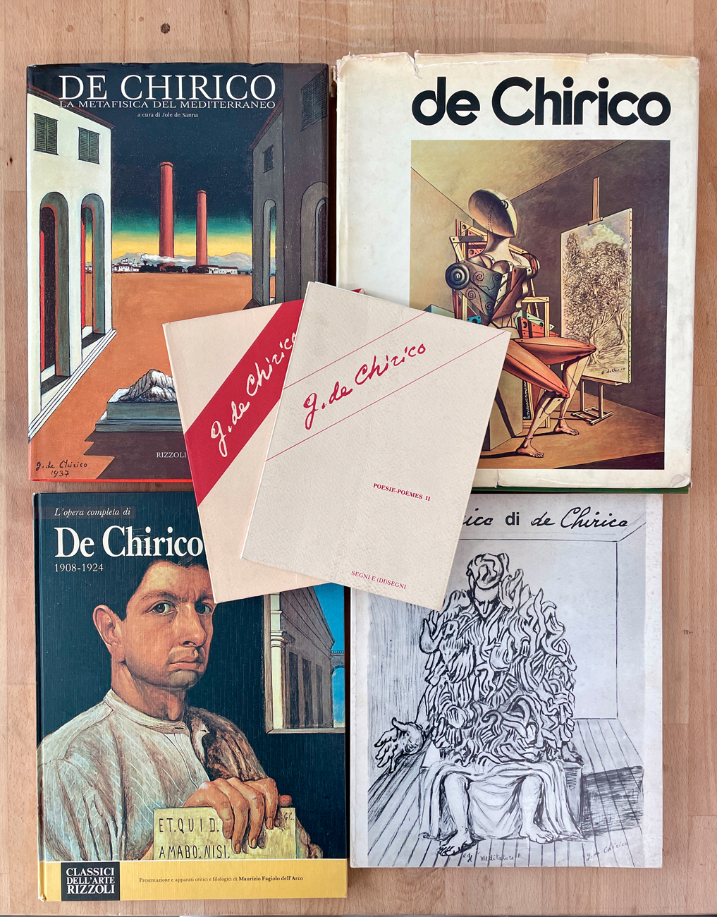 GIORGIO DE CHIRICO - Lotto unico di 6 cataloghi