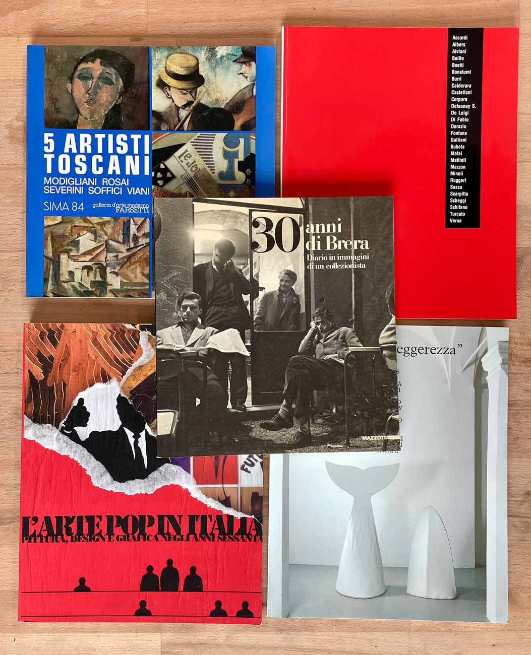 COLLETTIVE D'ARTE MODERNA E CONTEMPORANEA - Lotto unico di 5 cataloghi: