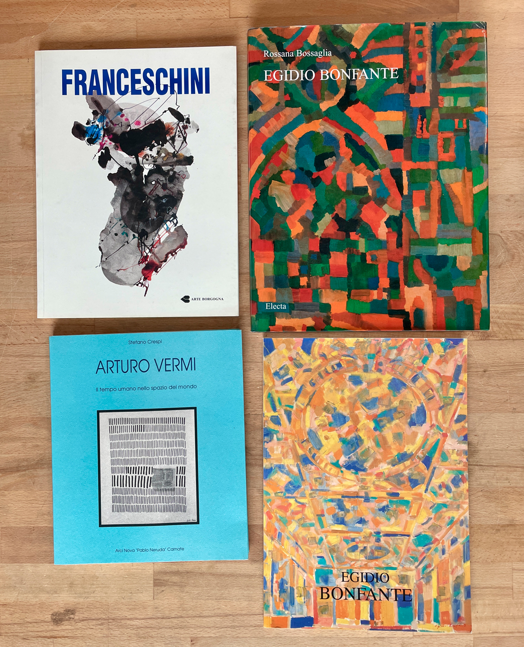 ARTE ITALIANA DEL DOPOGUERRA (VERMI, FRANCESCHINI E EGIDIO BONFANTE) - Lotto unico di 4 cataloghi