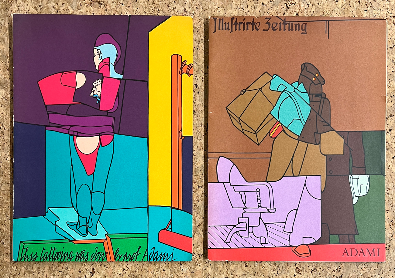 VALERIO ADAMI - Lotto unico di 2 cataloghi