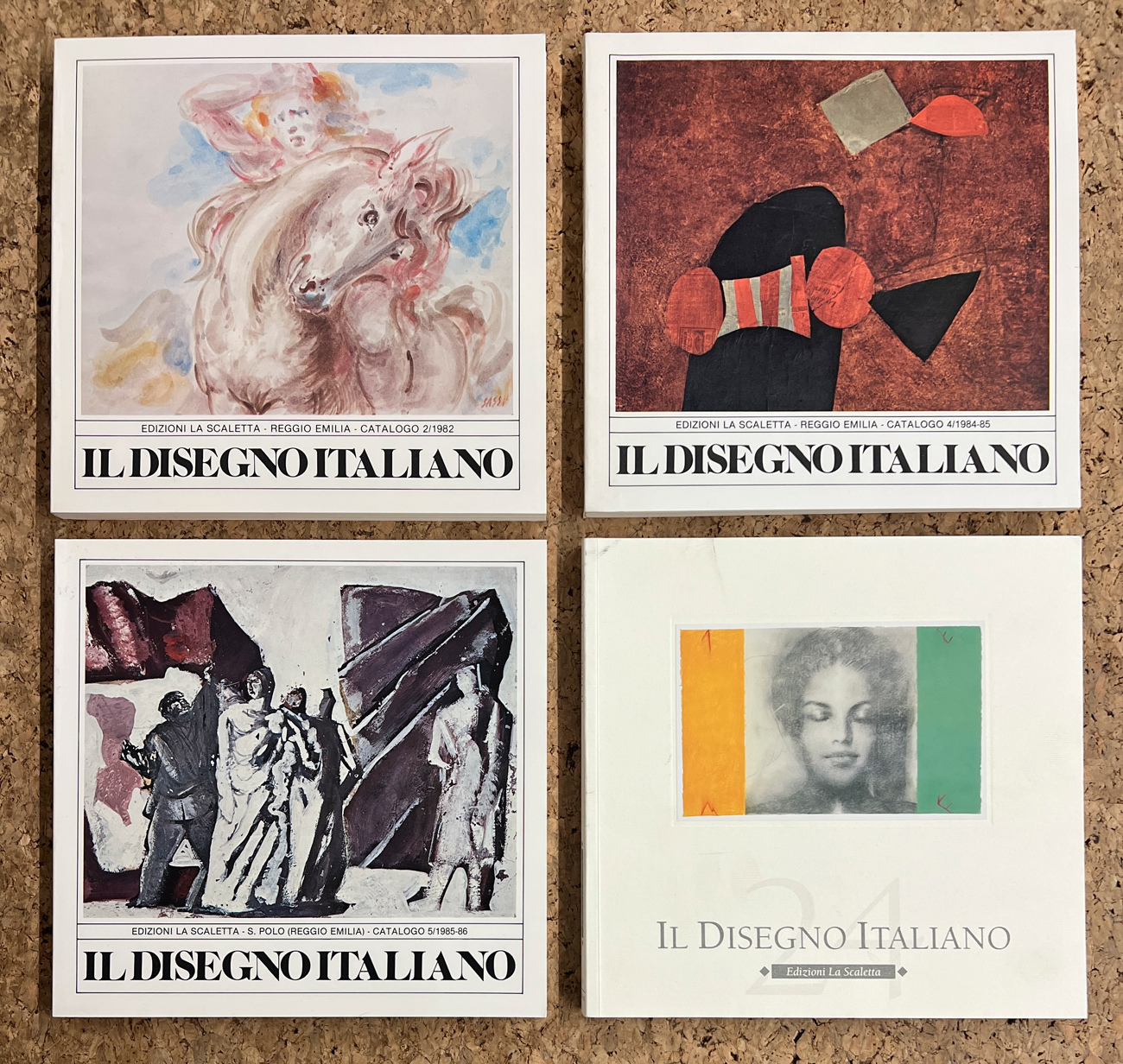 GALLERIA LA SCALETTA, REGGIO EMILIA (IL DISEGNO ITALIANO) - Lotto unico di 4 cataloghi