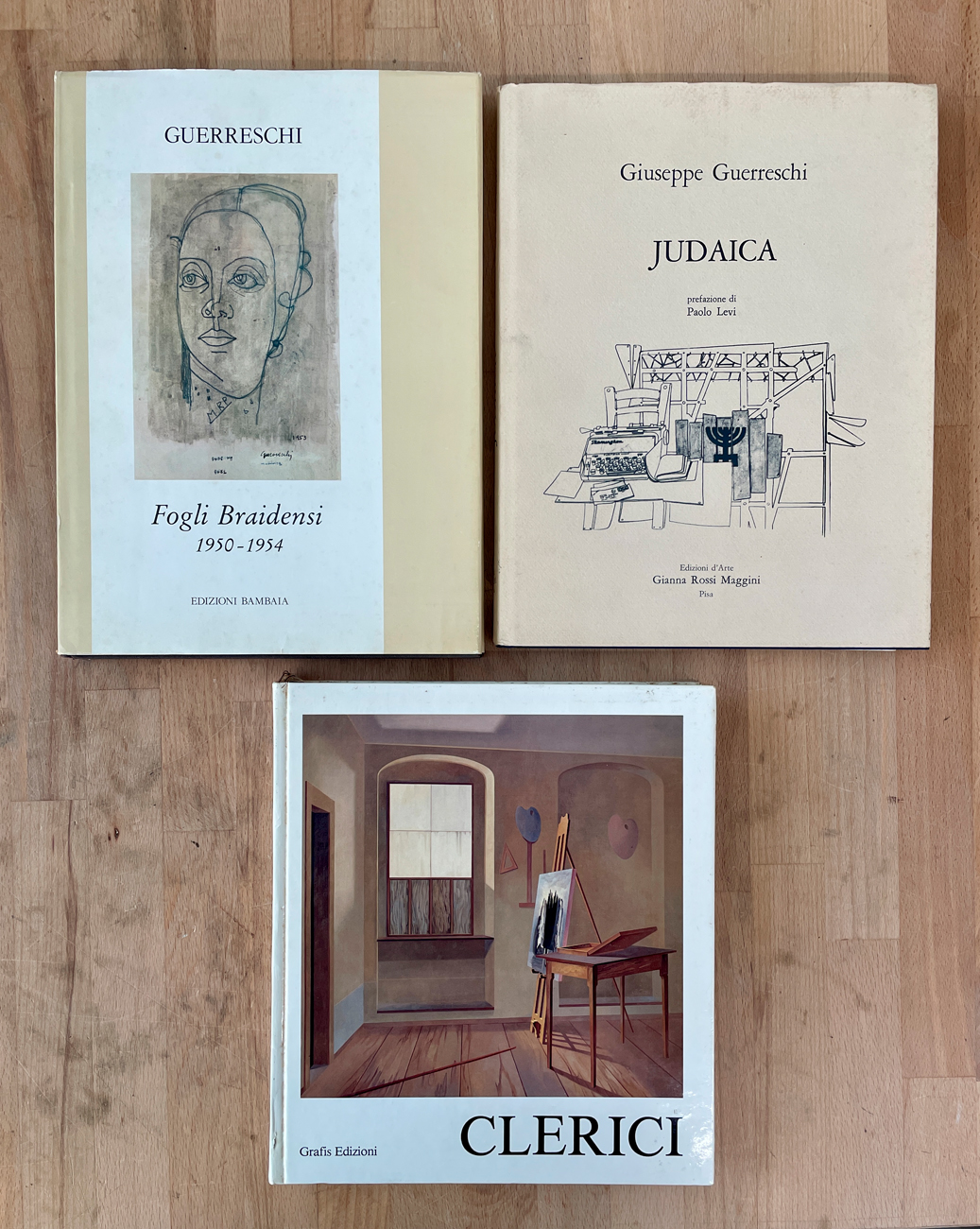 FABRIZIO CLERICI E GIUSEPPE GUERRESCHI - Lotto unico di 3 cataloghi