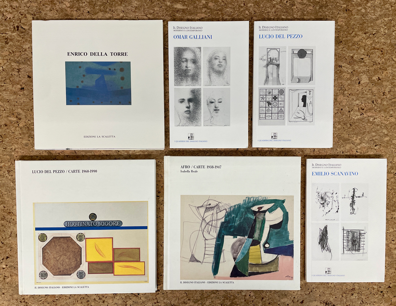 GALLERIA LA SCALETTA, REGGIO EMILIA (DELLA TORRE, DEL PEZZO, SCANAVINO, GALLIANI, AFRO) - Lotto unico di 6 cataloghi