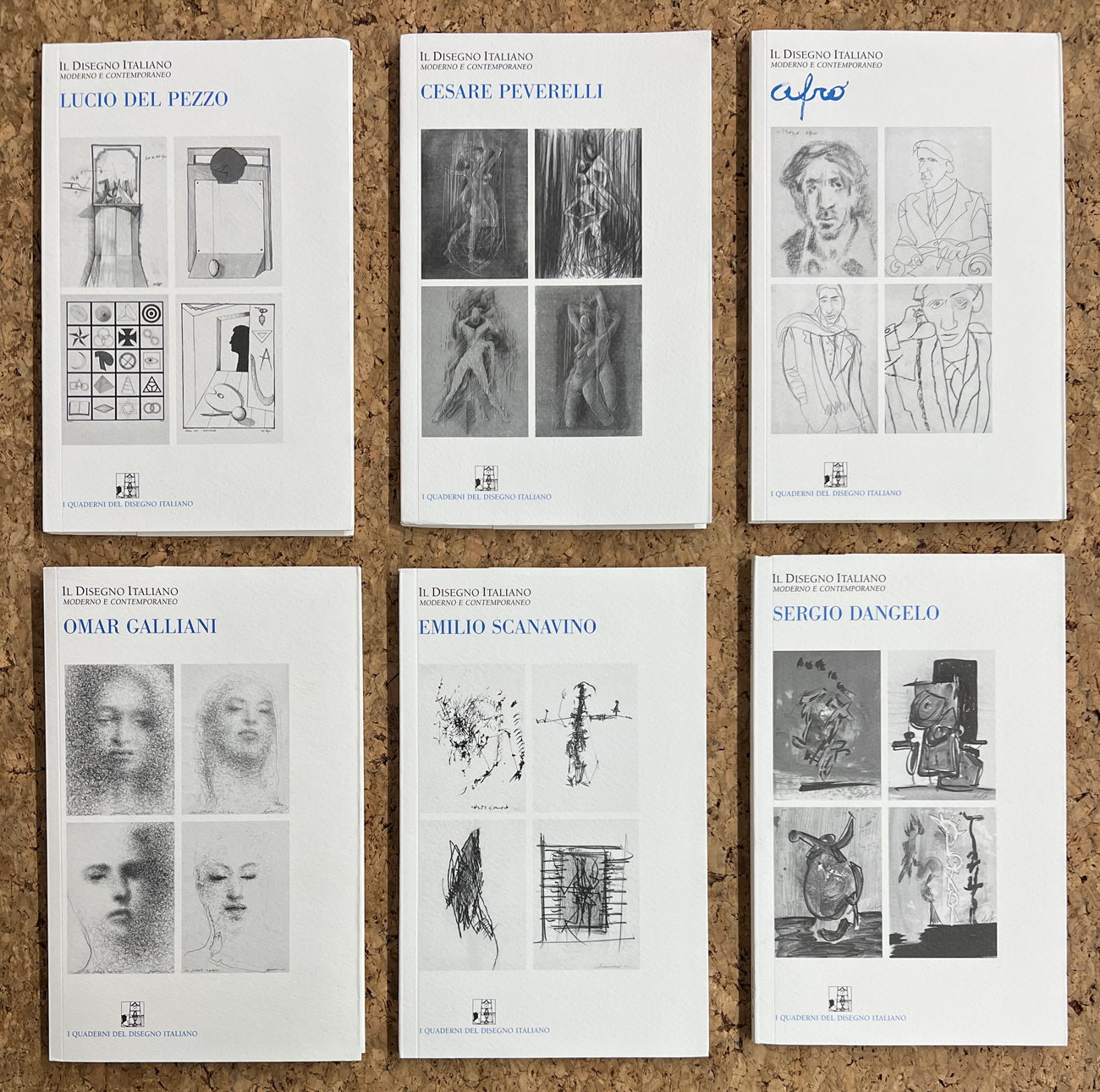 GALLERIA LA SCALETTA, REGGIO EMILIA (GALLIANI, PEVERELLI, SCANAVINO, DEL PEZZO, DANGELO, AFRO) - Lotto unico di 6 cataloghi