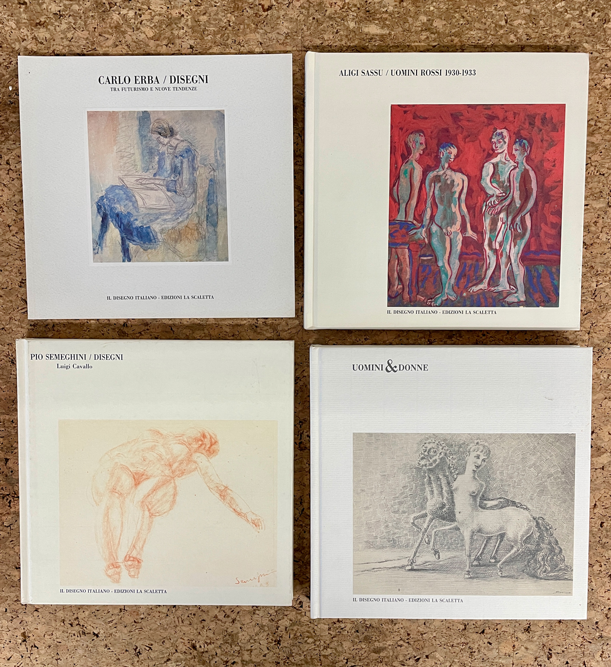 GALLERIA LA SCALETTA, REGGIO EMILIA (SASSU, ERBA, SEMEGHINI) - Lotto unico di 4 cataloghi