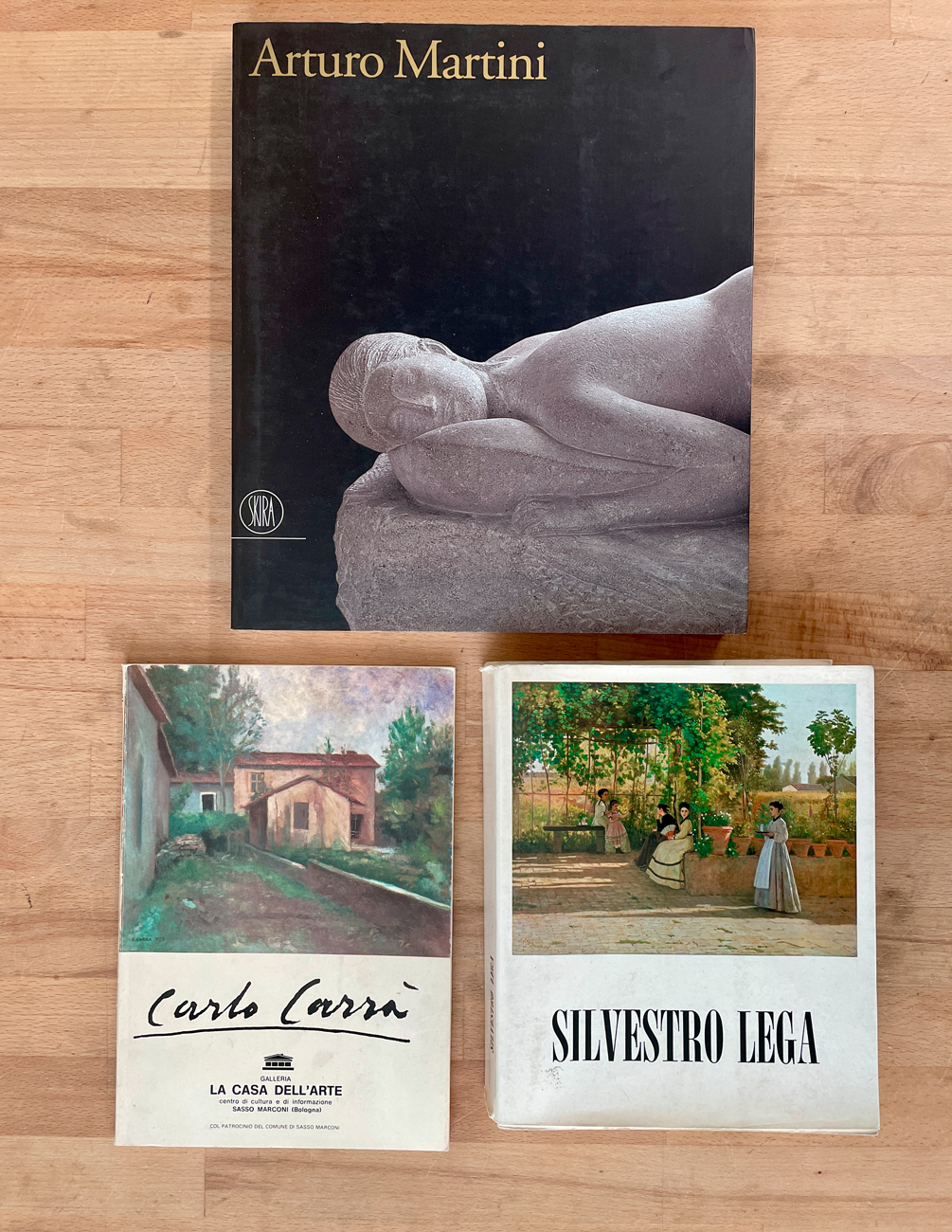 ARTURO MARTINI, CARLO CARRÀ E SILVESTRO LEGA - Lotto unico di 3 cataloghi