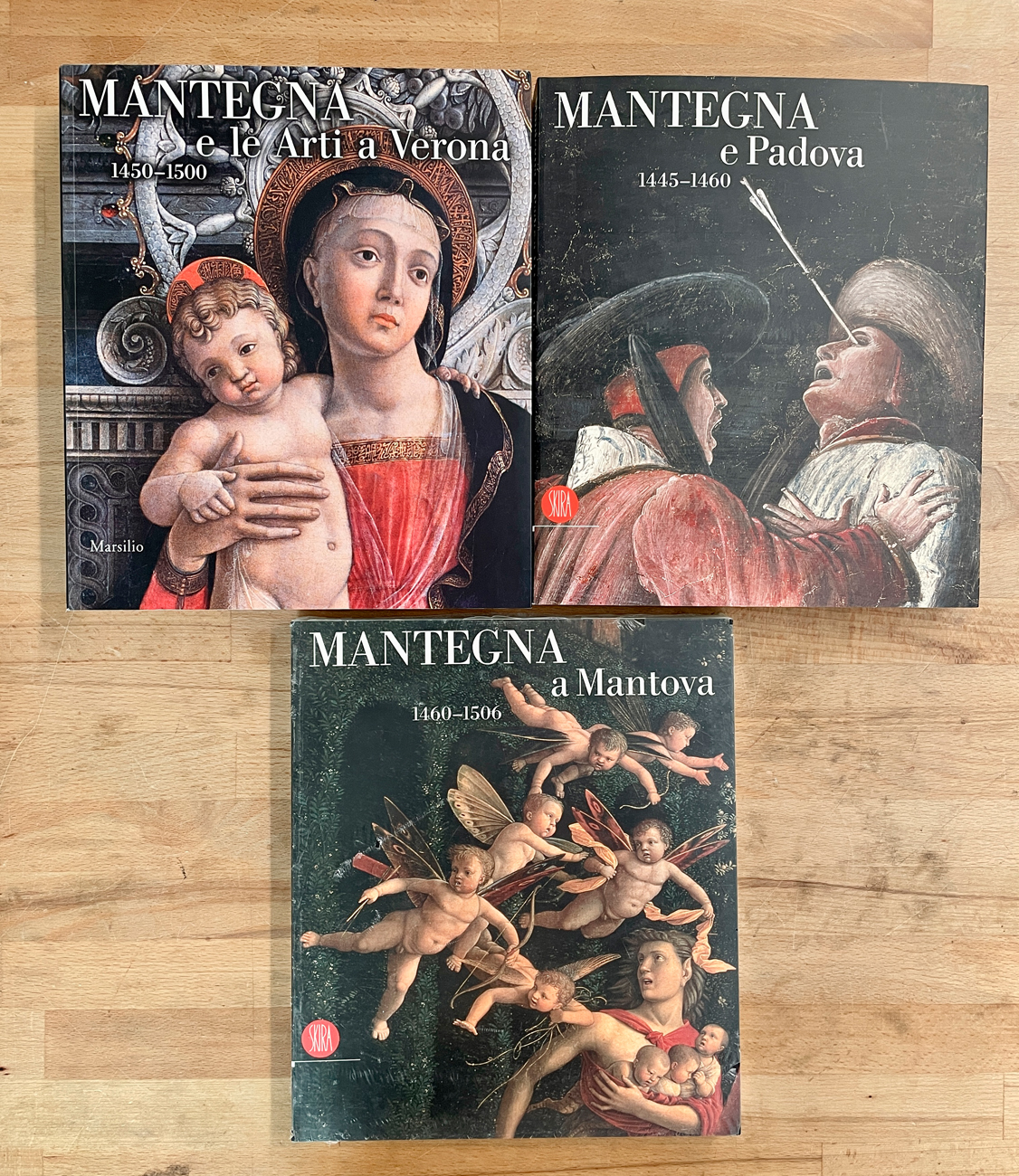 ANDREA MANTEGNA - Lotto unico di 3 cataloghi