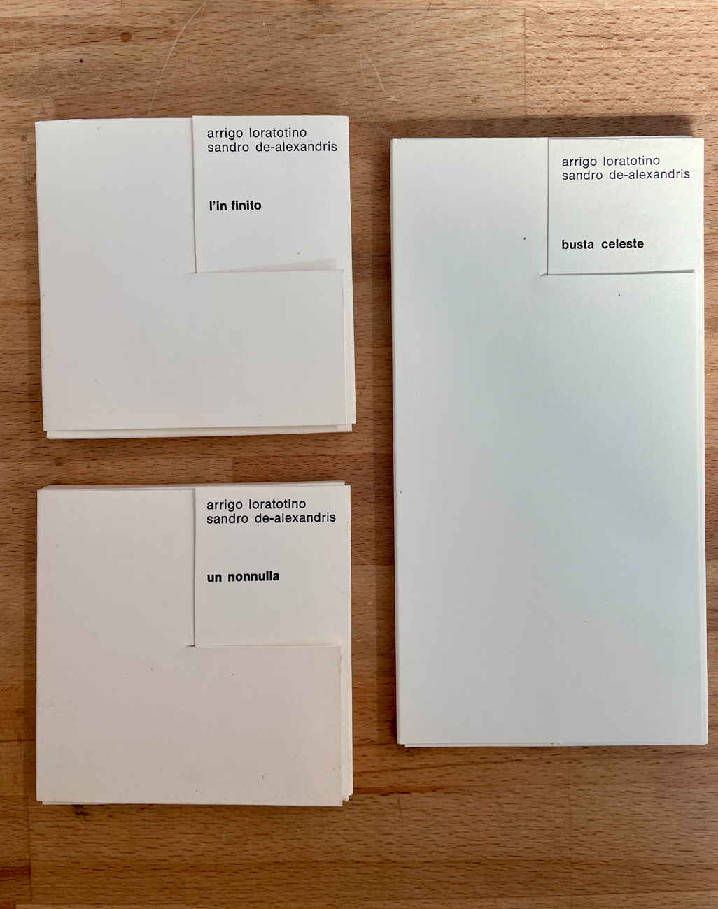 ARRIGO LORA-TOTINO E SANDRO DE ALEXANDRIS - Lotto unico di 3 edizioni d'arte