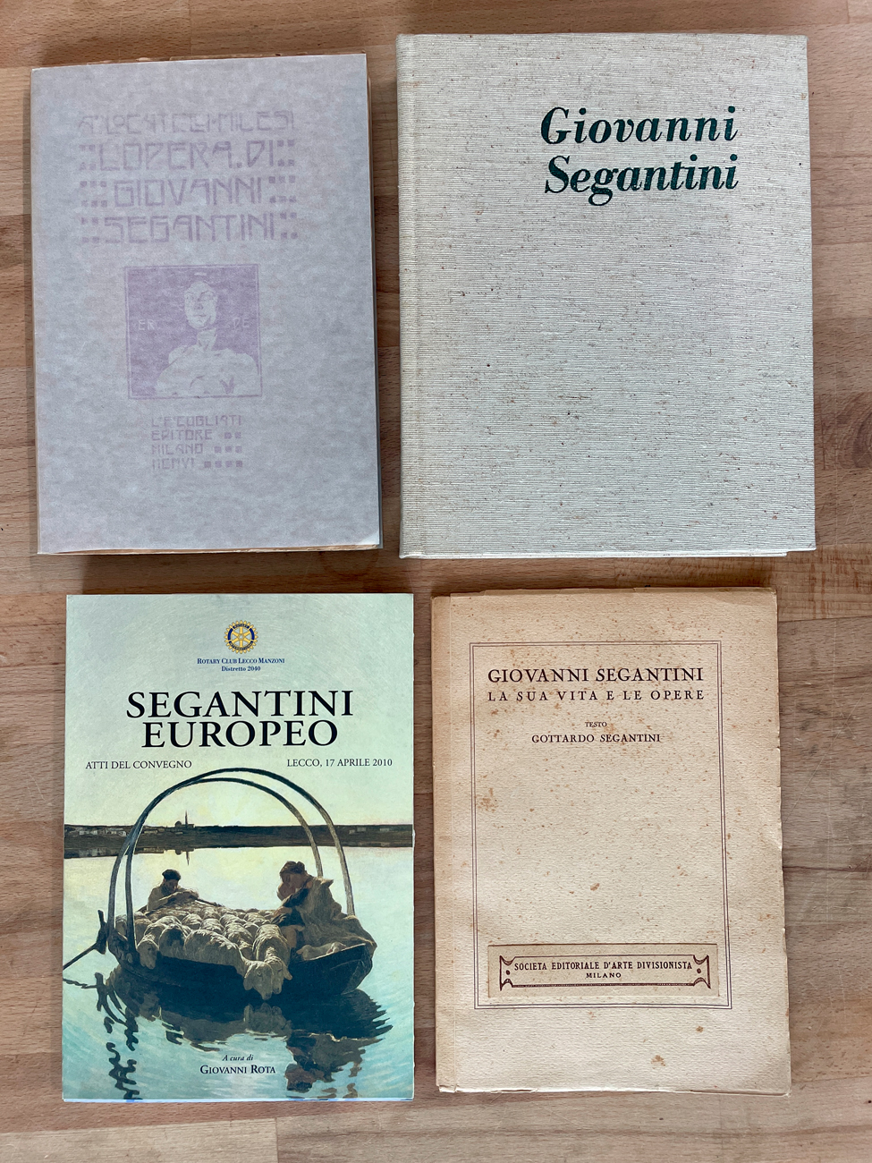 GIOVANNI SEGANTINI - Lotto unico di 4 cataloghi