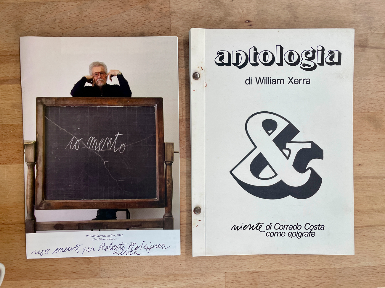 CATALOGHI AUTOGRAFATI (WILLIAM XERRA) - Lotto unico di 2 cataloghi