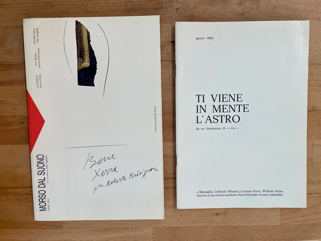 CATALOGHI AUTOGRAFATI (WILLIAM XERRA) - Lotto unico di 2 cataloghi