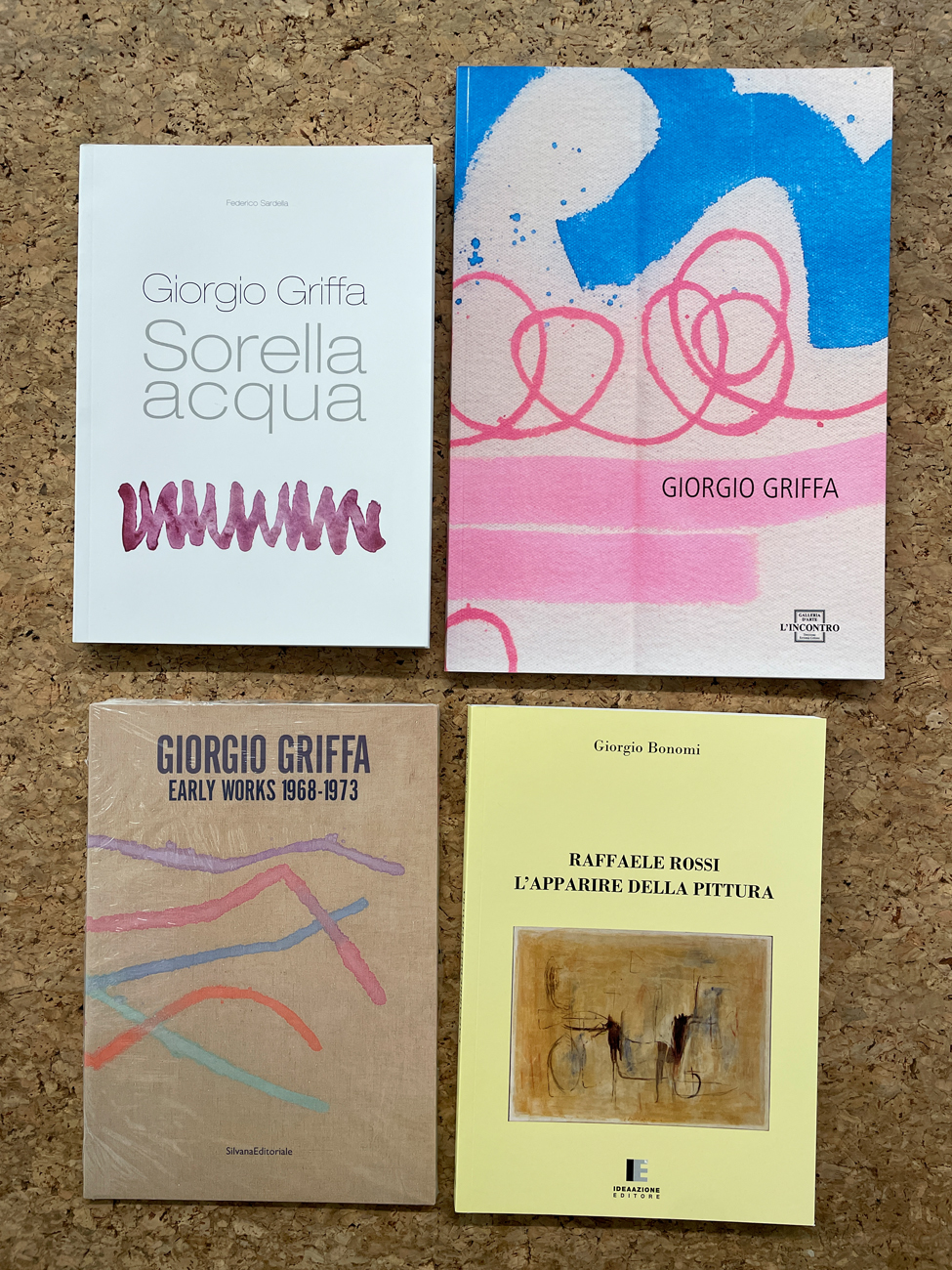 GIORGIO GRIFFA E RAFFAELE ROSSI - Lotto unico di 4 cataloghi