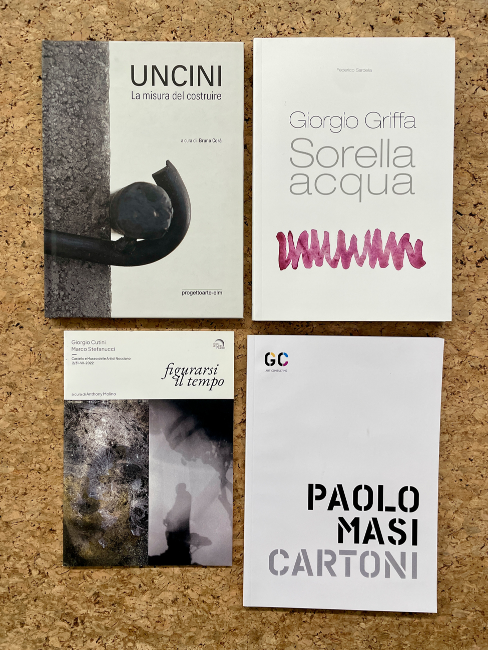 ARTE ITALIANA DEL DOPOGUERRA (UNCINI, GRIFFA, MASI E CUTINI) - Lotto unico di 4 cataloghi:ì