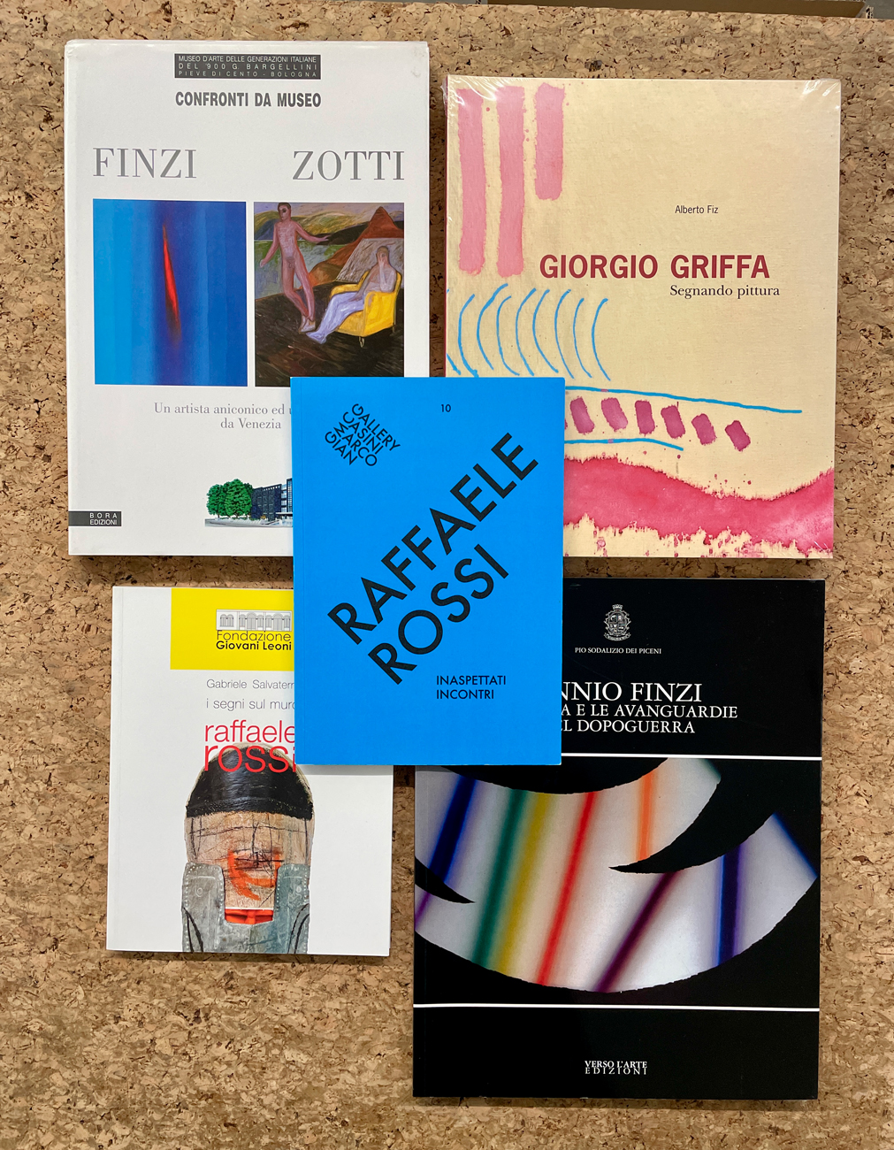 GIORGIO GRIFFA, ENNIO FINZI E RAFFAELE ROSSI - Lotto unico di 5 cataloghi