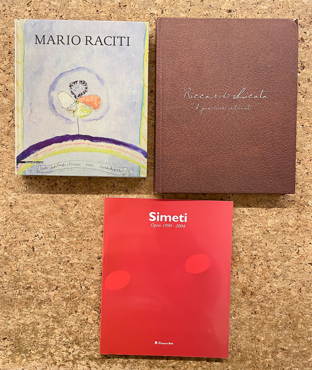 MARIO RACITI, TURI SIMETI E RICCARDO LICATA - Lotto unico di 3 cataloghi