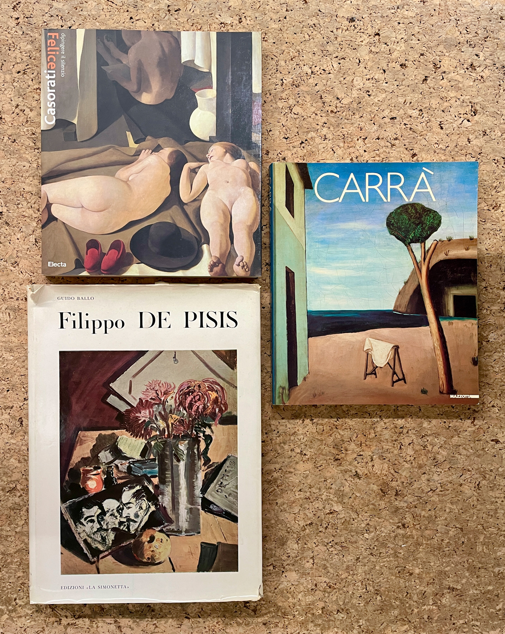 CARLO CARRÀ, FELICE CASORATI E FILIPPO DE PISIS - Lotto unico di 3 cataloghi