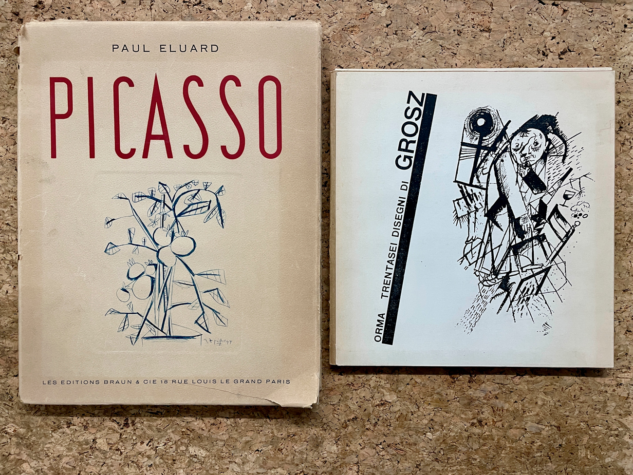 GEORG GROSZ E PABLO PICASSO - Lotto unico di 2 rari cataloghi