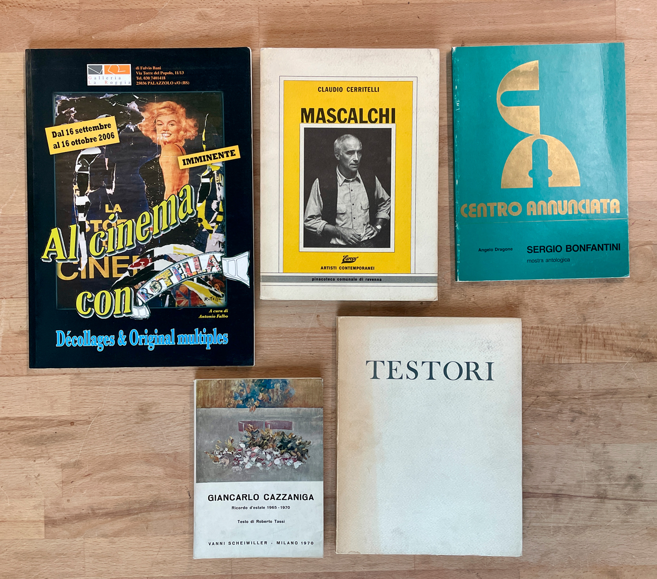 ARTE ITALIANA DEL DOPOGUERRA - Lotto unico di 5 cataloghi