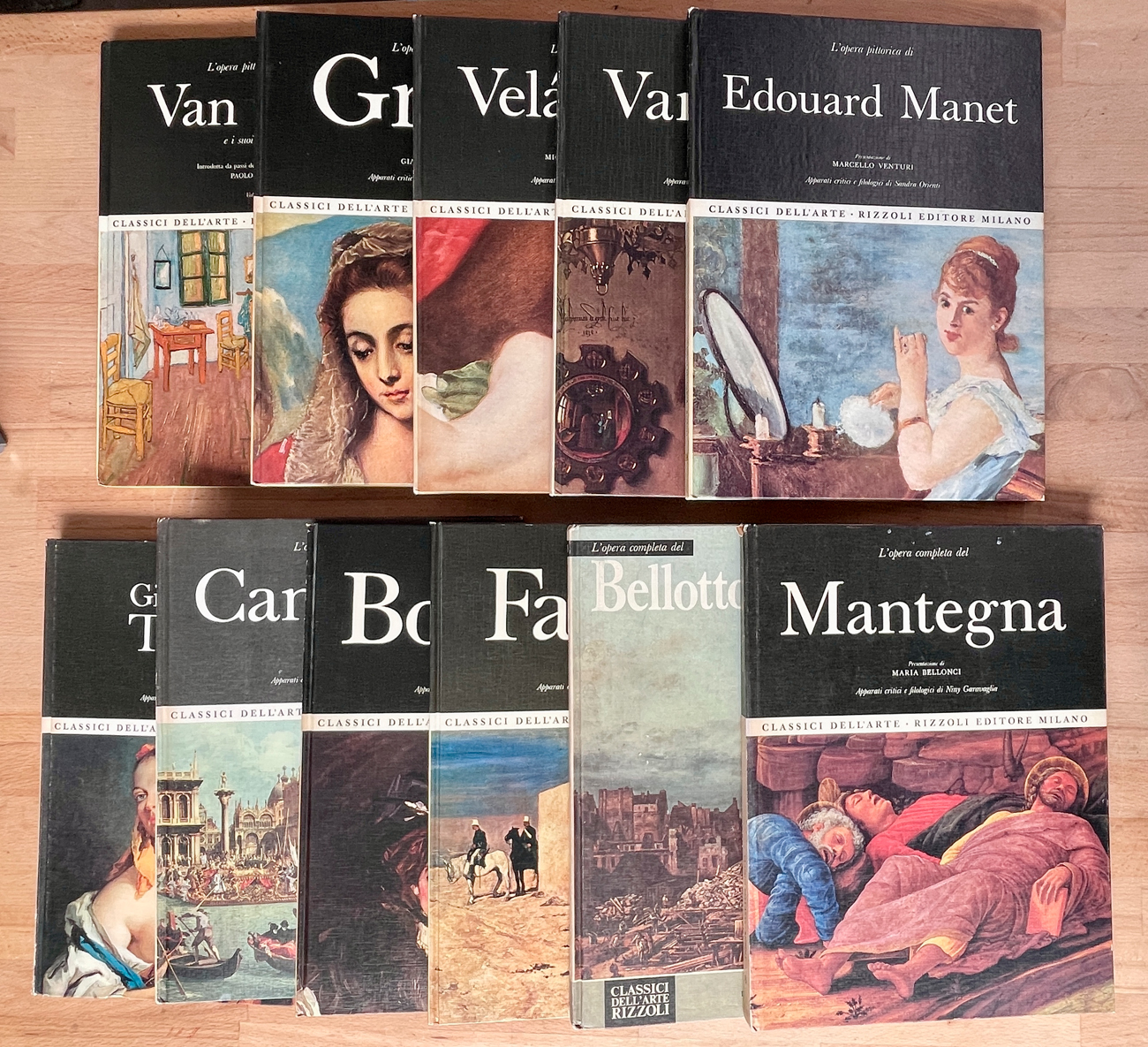 CLASSICI DELL'ARTE - RIZZOLI - Lotto unico di 11 cataloghi