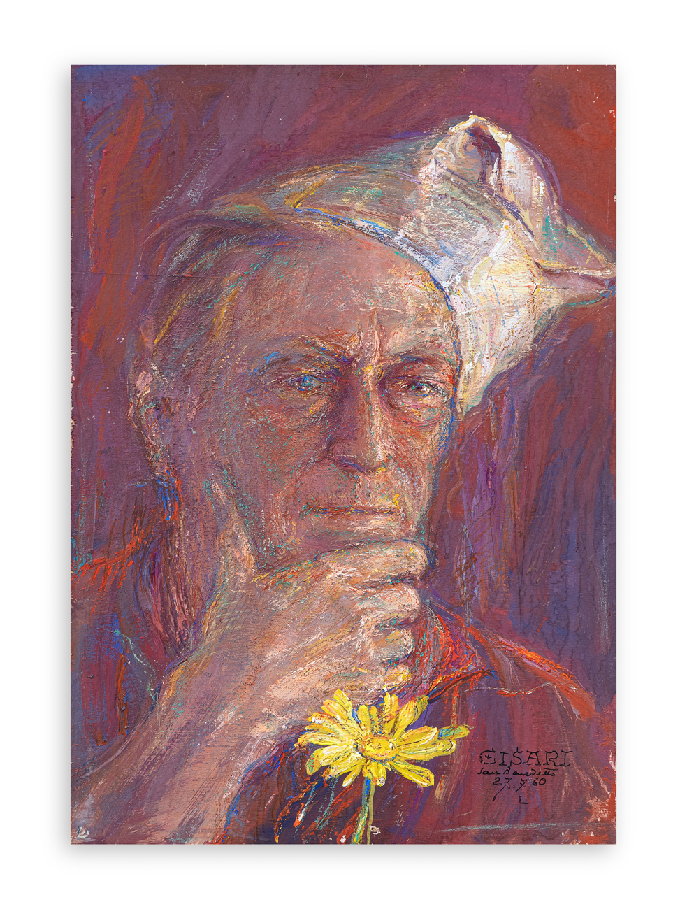 GIULIO CISARI (1892-1979) - Autoritratto, 1960