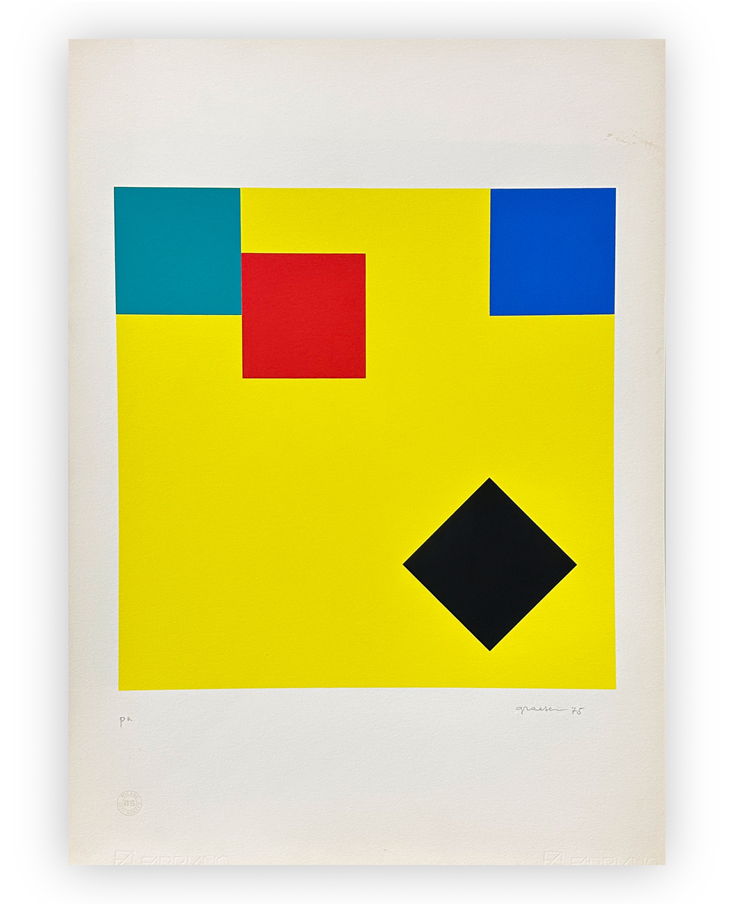 CAMILLE GRAESER (1892-1980) - Vertical- relation der horizontalen, 1973
