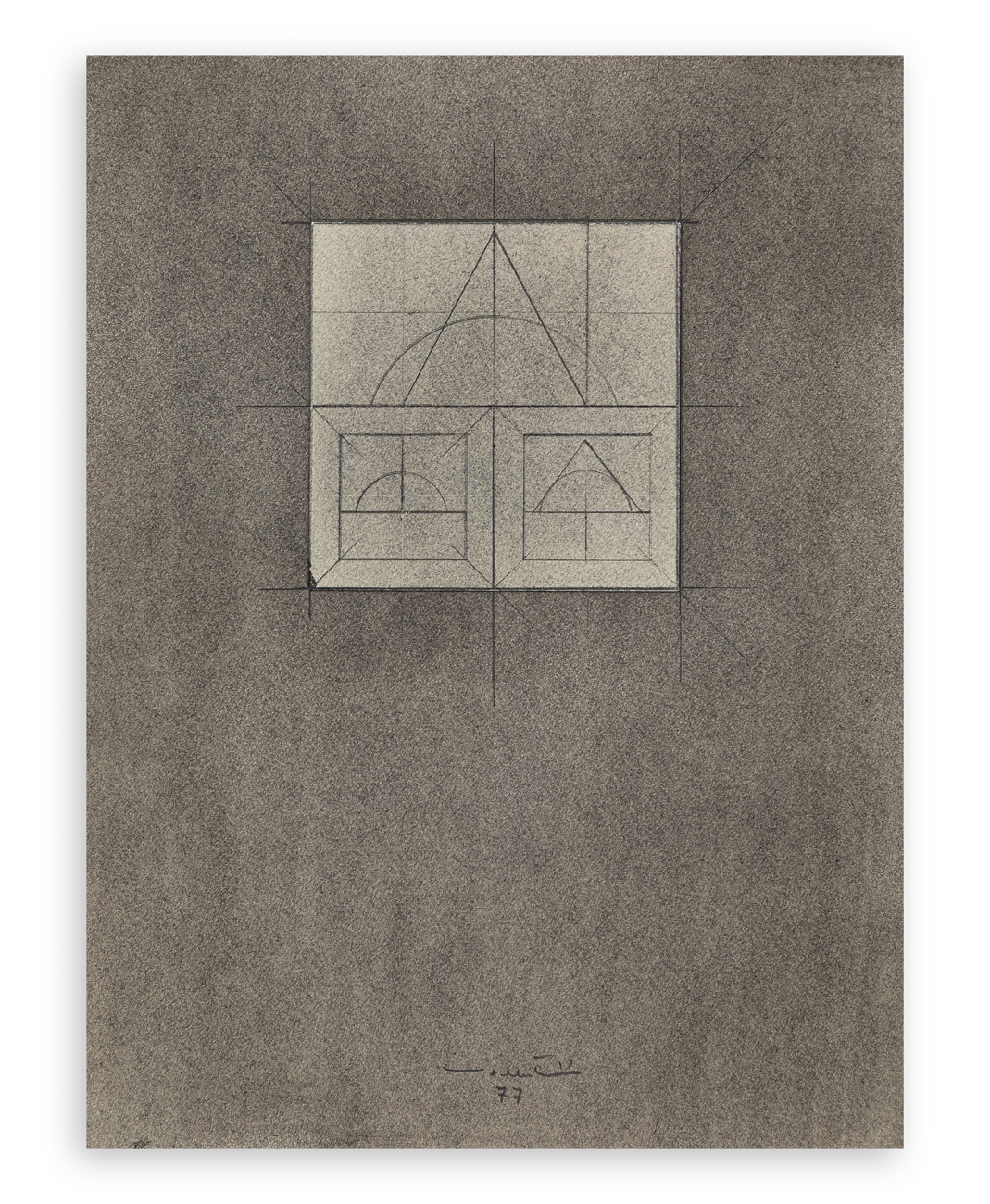 WALTER VALENTINI (1928-2022) - Progetto 'Immagini grigie', 1977