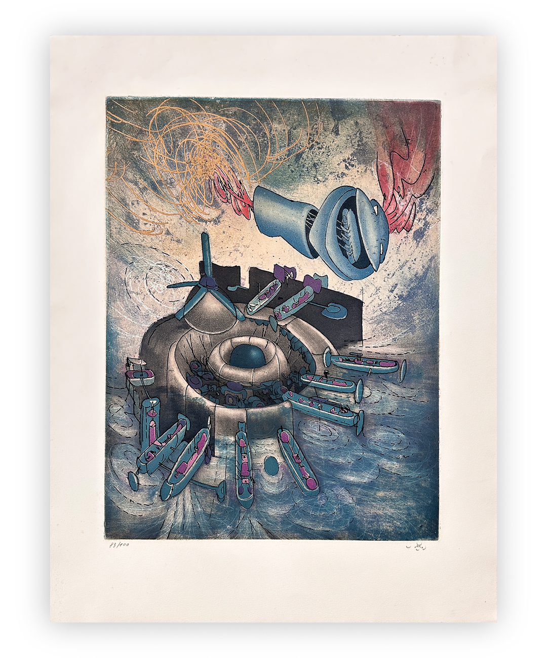 ROBERTO SEBASTIAN MATTA (1911-2002) - Cosmo, 1975