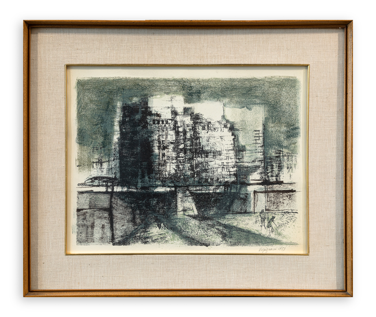 RENZO VESPIGNANI (1924-2001) - Senza Titolo (Periferia), 1959