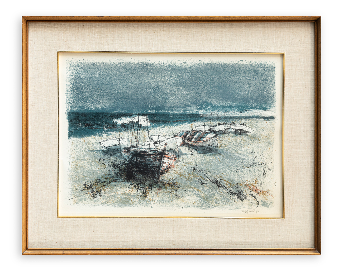 RENZO VESPIGNANI (1924-2001) - Senza Titolo (Imbarcazioni), 1959