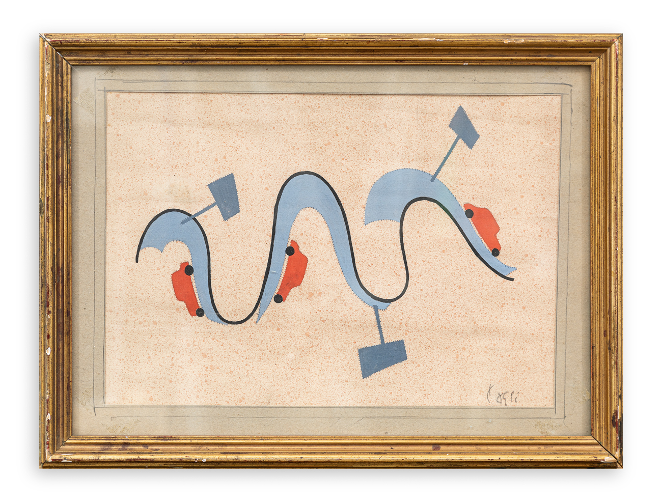 CORRADO CAGLI (1910-1976) - Senza Titolo (Automobili)