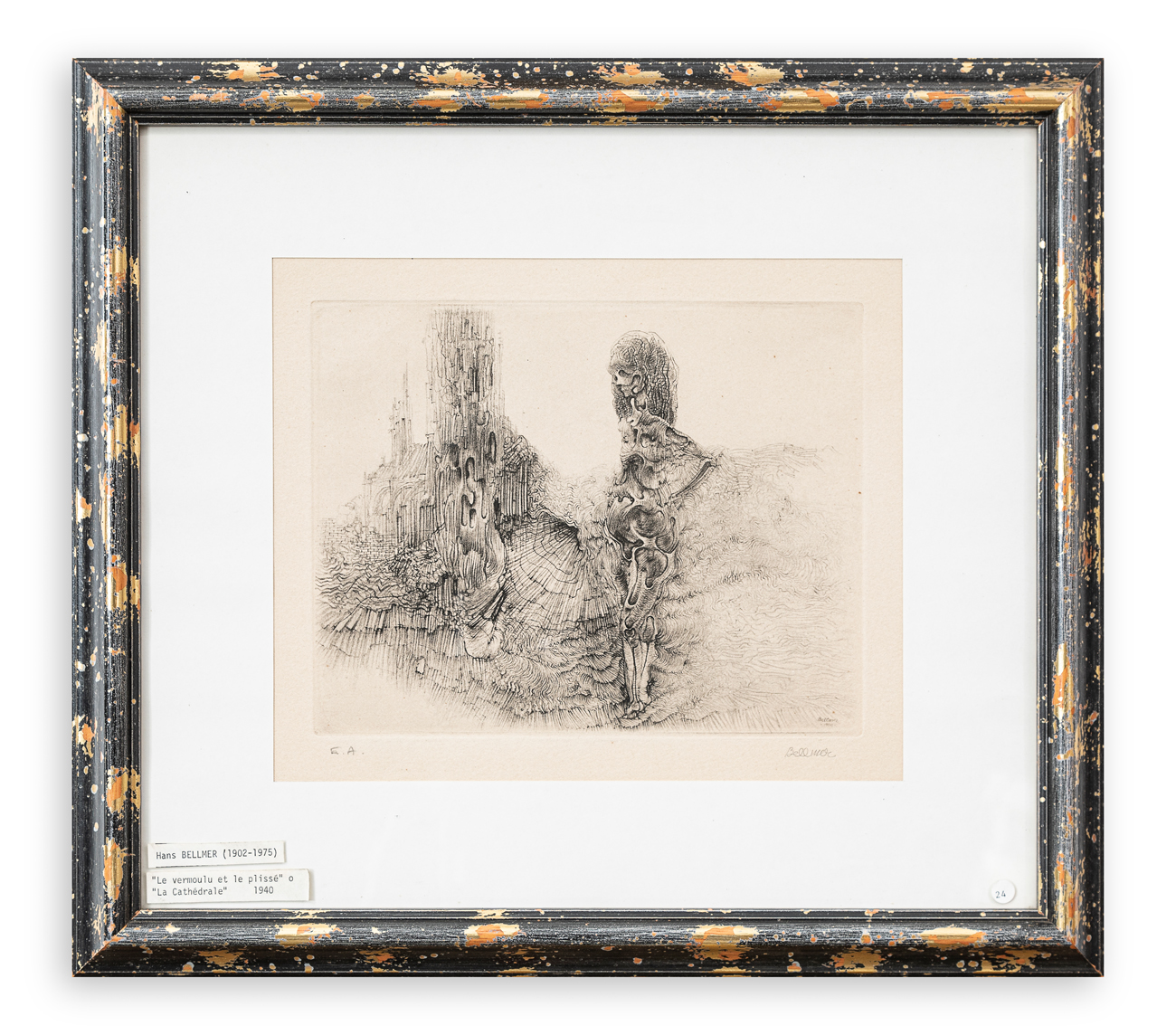 HANS BELLMER (1902-1975) - La vermoulu et le plissé, 1940