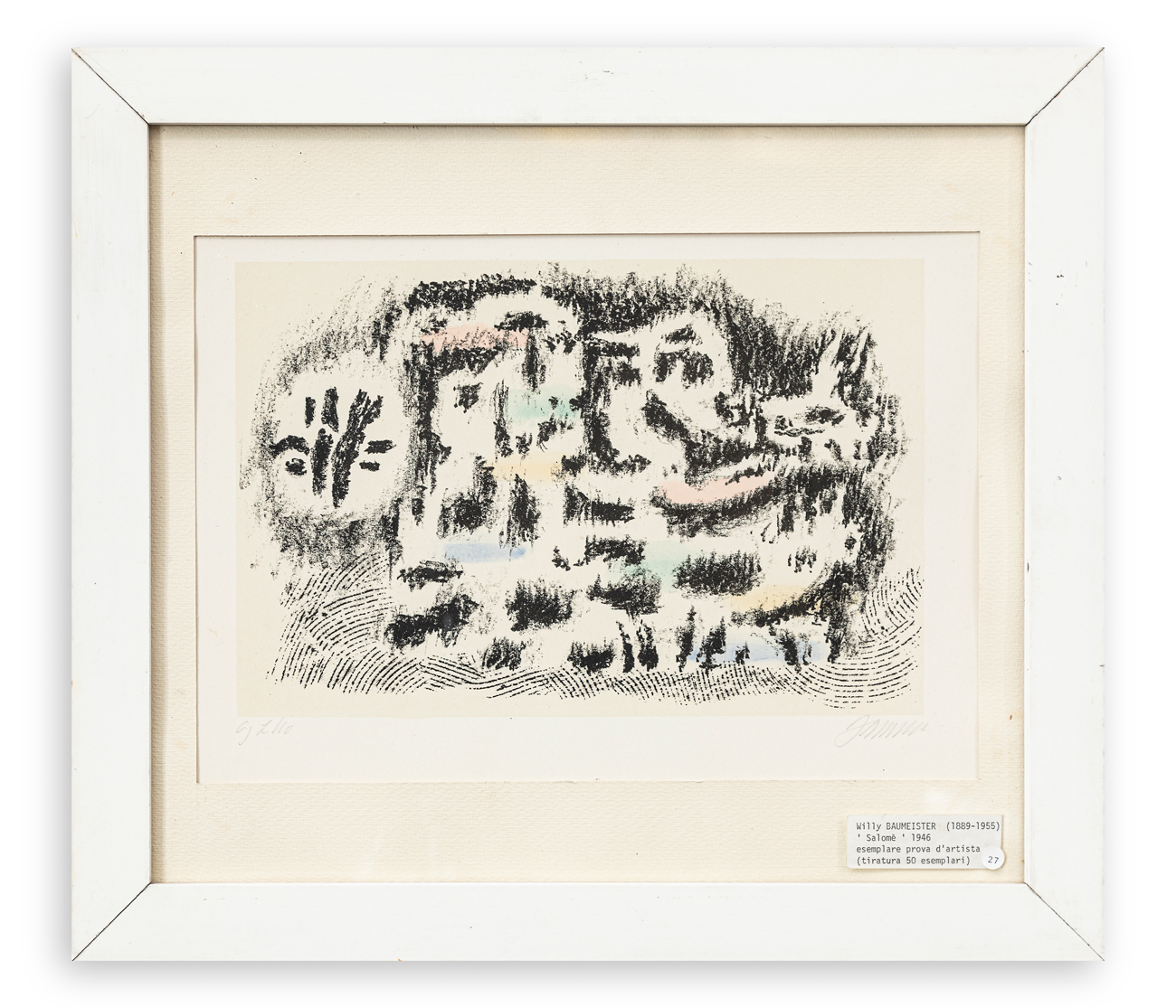 WILLI BAUMEISTER (1889-1955)  - Salome und der Prophet, 1946