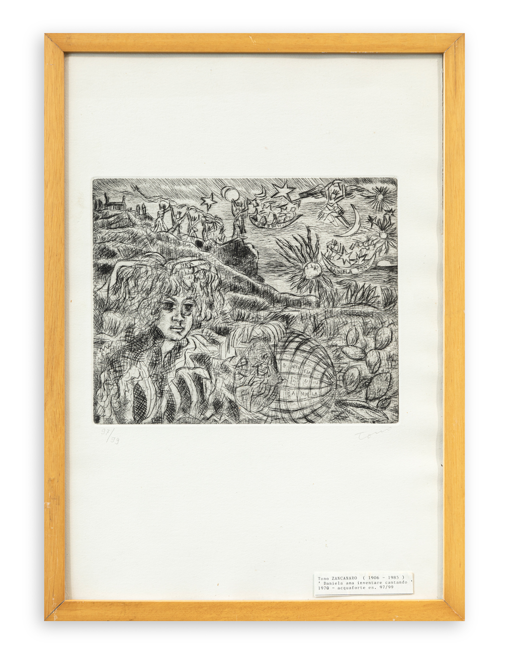 TONO ZANCANARO (1906-1985) - Daniela ama inventare cantando, 1970