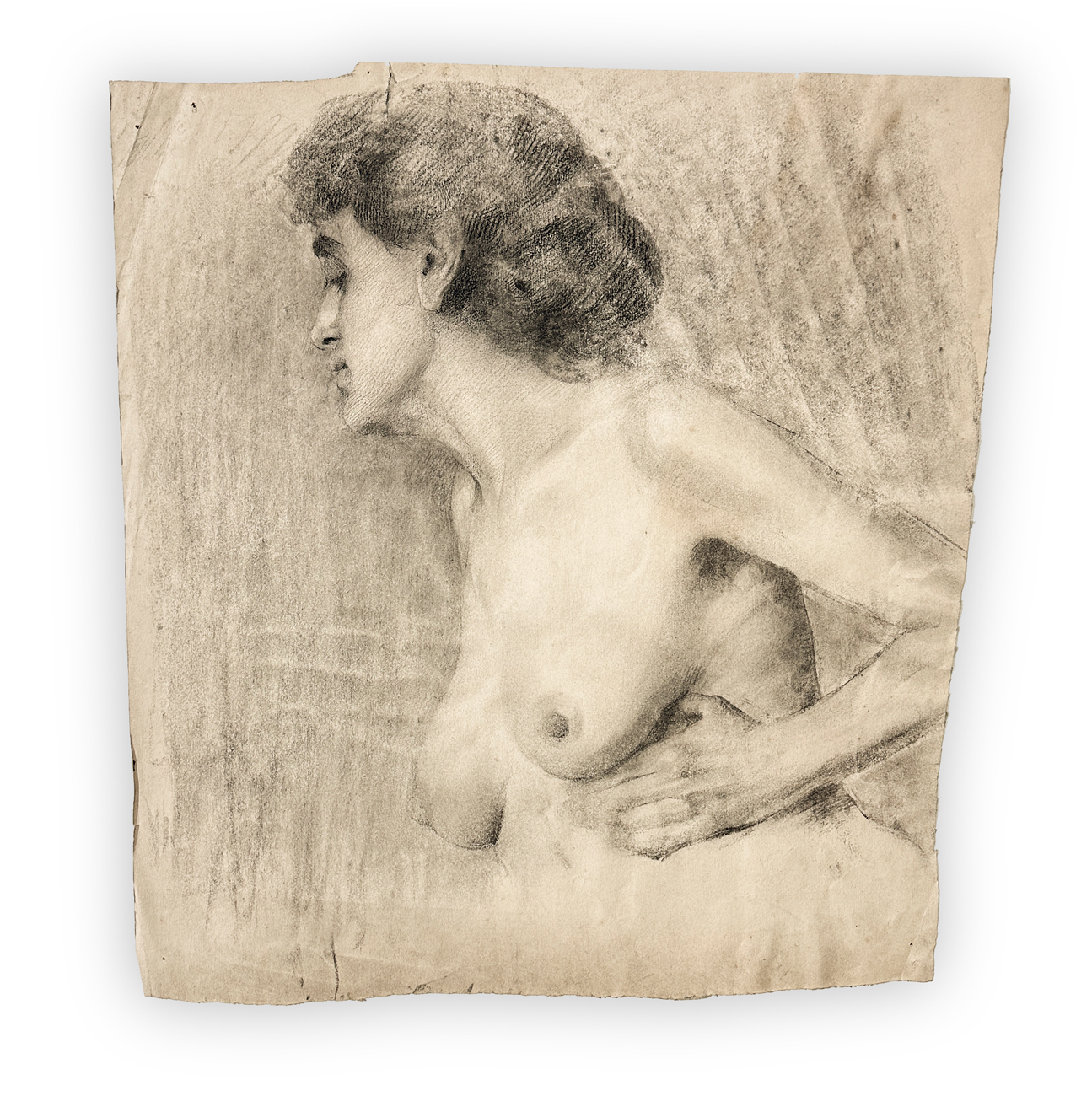 GIOVANNI GUARLOTTI (1869-1954) - Busto di donna