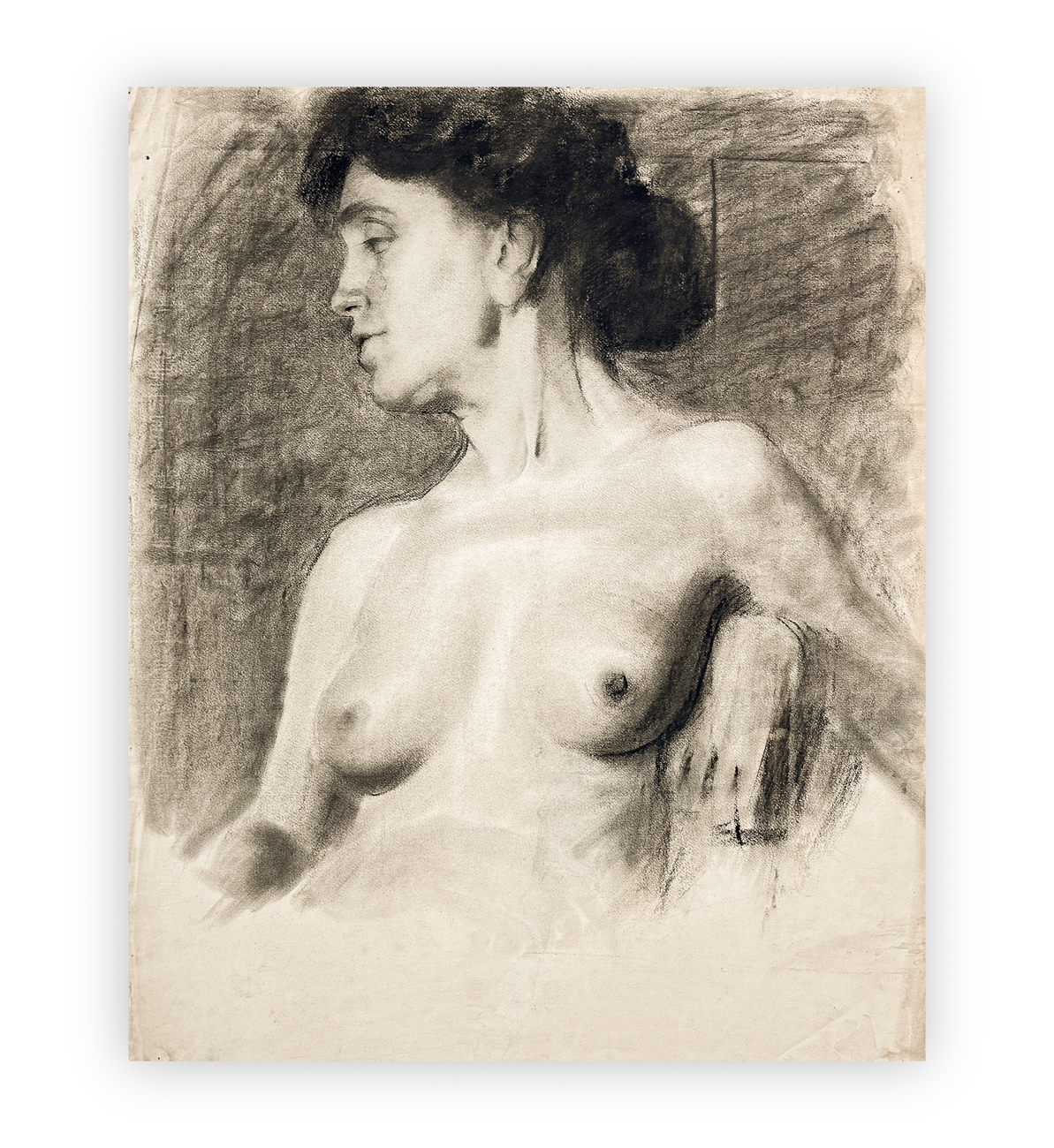 GIOVANNI GUARLOTTI (1869-1954) - Busto di donna 