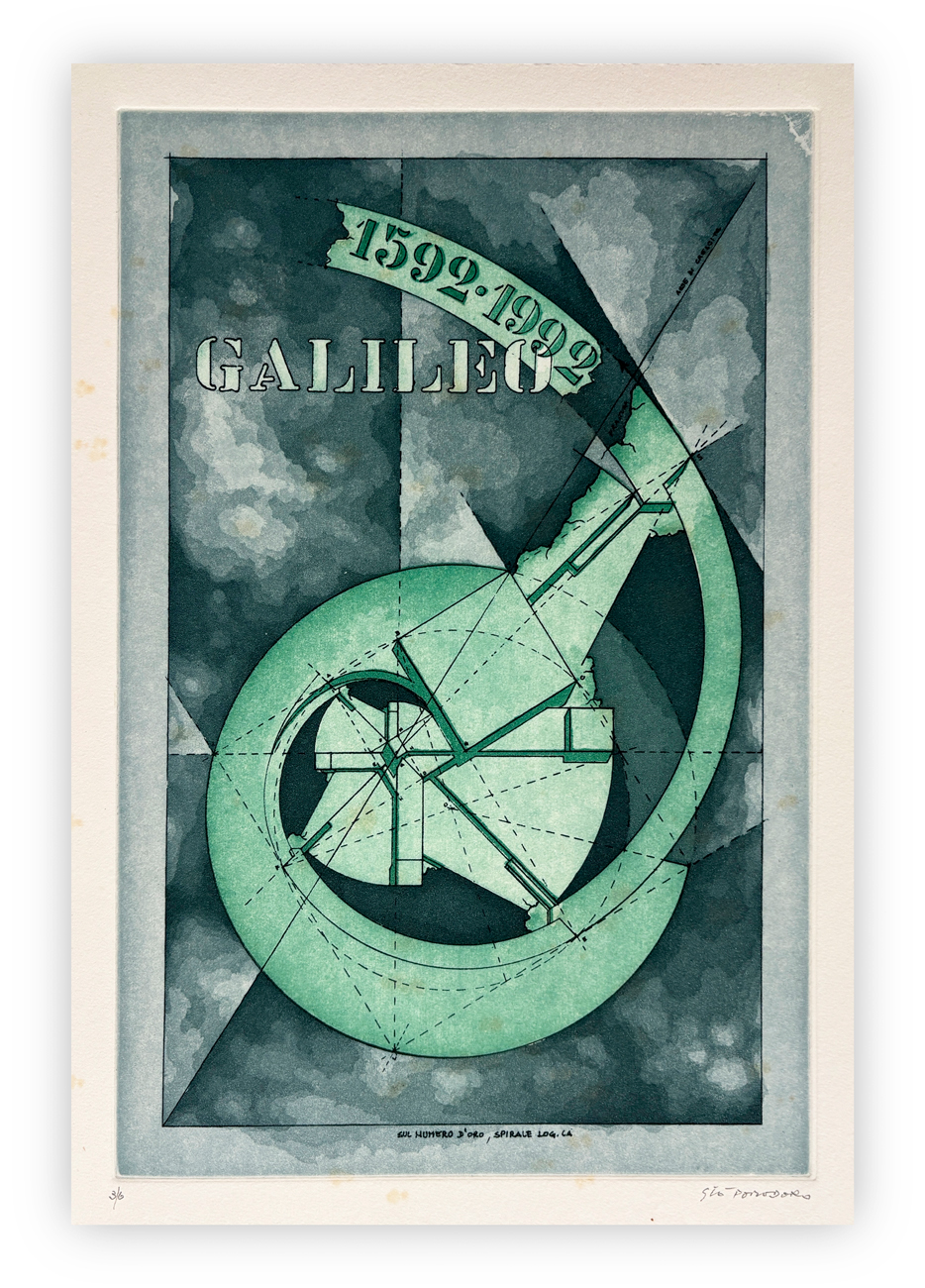 GIÒ POMODORO (1930-2002) - Sul numero d'oro, spirale log.ca