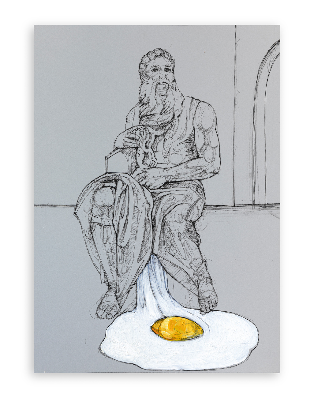 MELANIE FRANCESCA - The Box – La Cattedrale dell’Umana Fragilità. La frittata (Omaggio a Michelangelo), 2026