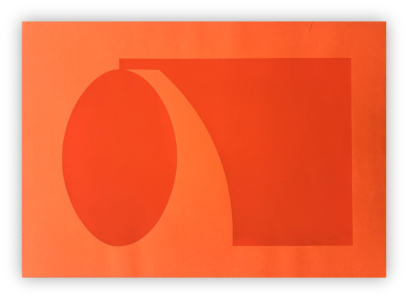 LORENZO PIEMONTI (1935-2015) - Strutture (colore rosso su fondo rosso), 1968-1971