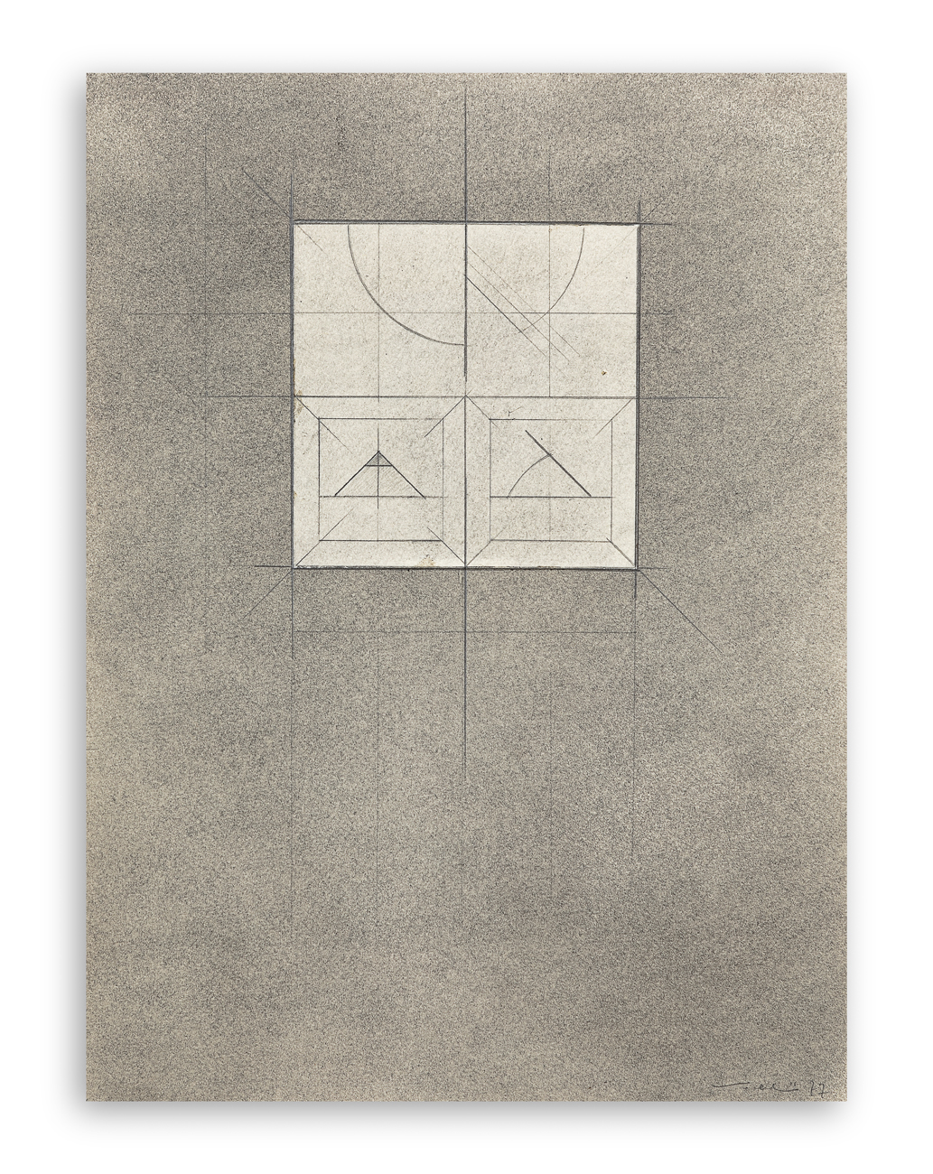 WALTER VALENTINI (1928-2022) - Progetto 'Immagini grigie', 1977